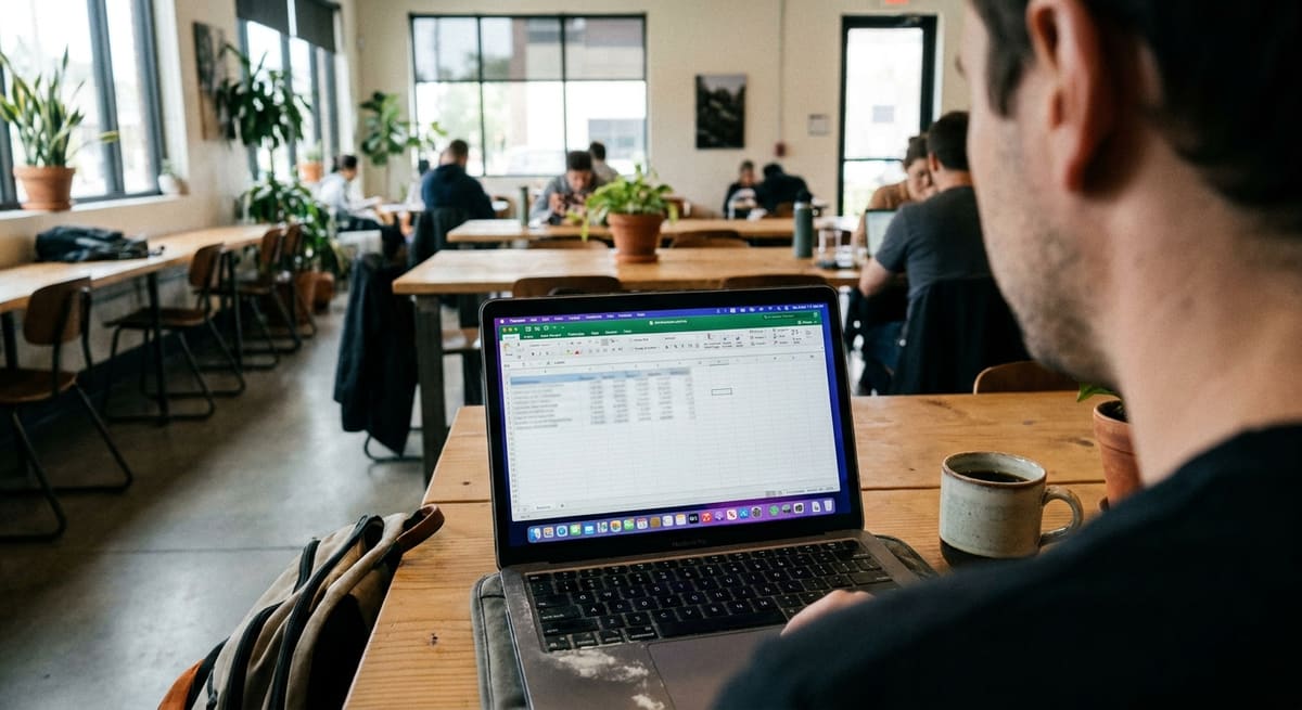 Grille de tarif freelance web affichée sur écran avec calculs de TJM