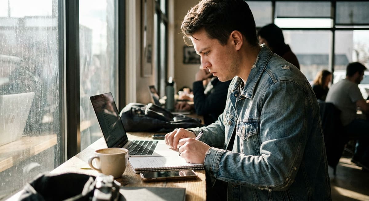 Entrepreneur analysant sa stratégie de liens pour améliorer son netlinking backlinks